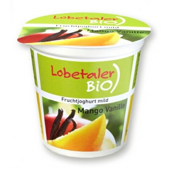 Jogurt waniliowy z mango 3,7% Lobetaler BIO 150g
