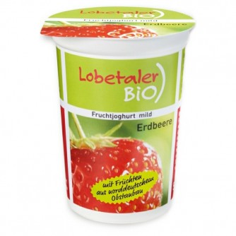 Jogurt truskawkowy 3,7% Lobetaler BIO 150g