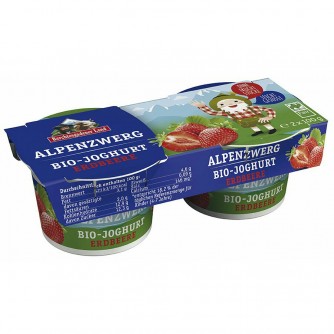 Jogurt truskawkowy 3,9% Berchtesgadener Land 2x100g