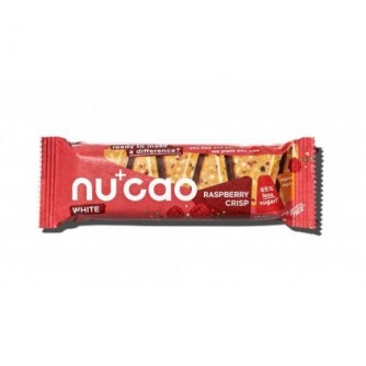 Baton z białej czekolady z malinami Nucao 40g