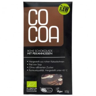 Czekolada gorzka 70% z orzechami pekan Cocoa 50g