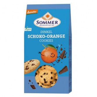 Ciasteczka orkiszowe czekoladowo-pomarańczowe 150g Sommer & Co.