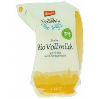 Mleko pełne 3,7% torebka Ökodorf Brodowin 1l