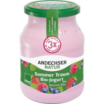 Jogurt sezonowy z owocami leśnymi 3,7% Andechser Natur 500g