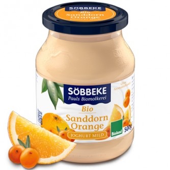 Jogurt z pomarańczą i rokitnikiem 3,8% Söbbeke 500g